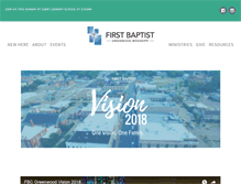 Tablet Screenshot of fbcgreenwood.org